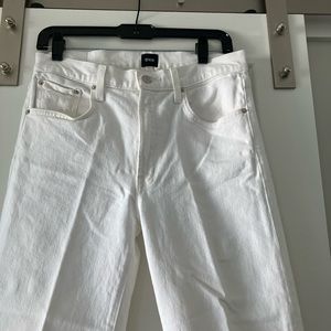 Edwin semi wide leg almost white jeans